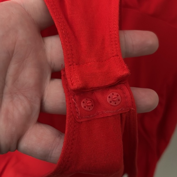 Lane Bryant Women’s Plus Size Surplice Bodysuit 18/20 2X Red - Picture 3 of 4